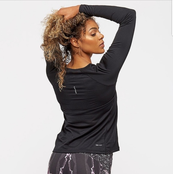Nike Miler Longsleeve Women's Mesh Dri-fit Top - Picture 5 of 6